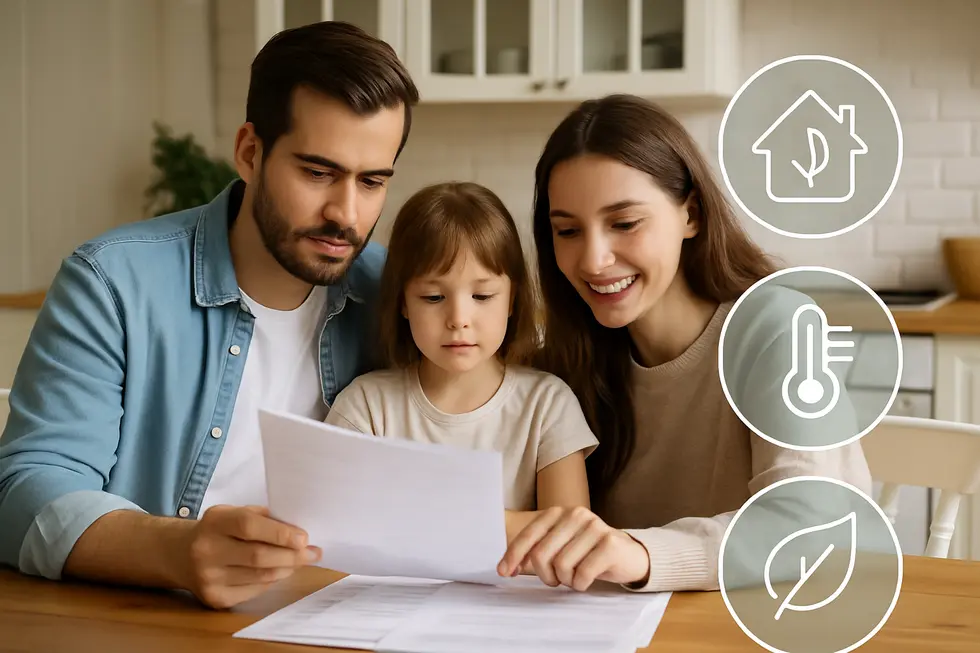 Modern HVAC systems with smart technology and energy-saving features installed in a home utility area.